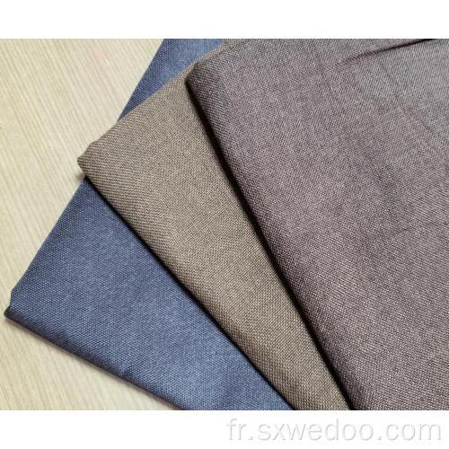 Tissu de lin en polyester teint pour un rembourrage de meubles
